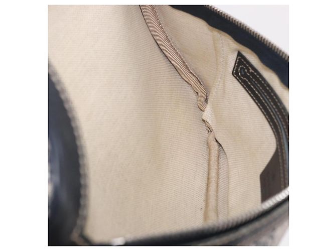 Marsupio GUCCI GG Supreme in PVC Blu Navy Argento 233269 Auth 190610 - vista 18