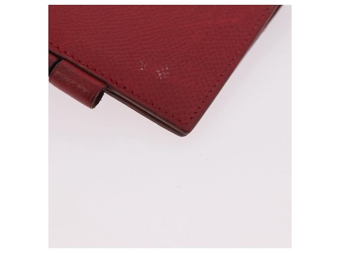 Hermès HERMES Agenda Vision & Ballpoint Pen Set Leather Red Auth hk3888 - view 10