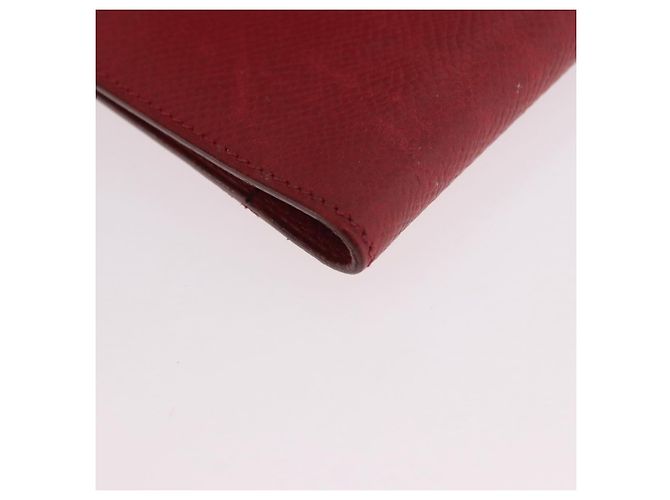 Hermès HERMES Agenda Vision & Ballpoint Pen Set Leather Red Auth hk3888 - view 11