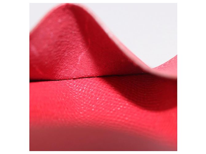 Hermès HERMES Agenda Vision & Ballpoint Pen Set Leather Red Auth hk3888 - view 18