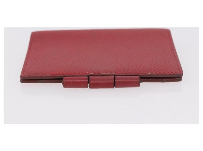 Hermès HERMES Agenda Vision & Ballpoint Pen Set Leather Red Auth hk3888 - view 4
