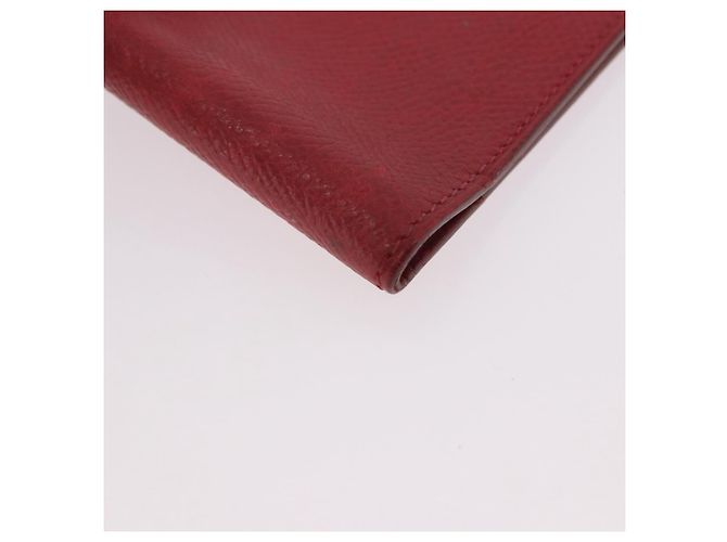 Hermès HERMES Agenda Vision & Ballpoint Pen Set Leather Red Auth hk3888 - view 8