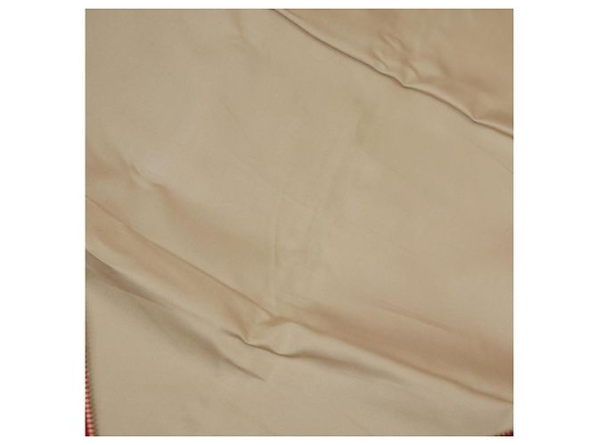 Hermès HERMES Funda de Ropa de Lona y Cuero Beige Oro Auth bs35793V Dorado - vista 16