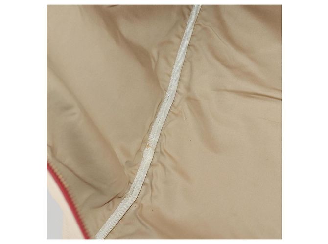 Hermès HERMES Funda de Ropa de Lona y Cuero Beige Oro Auth bs35793V Dorado - vista 18