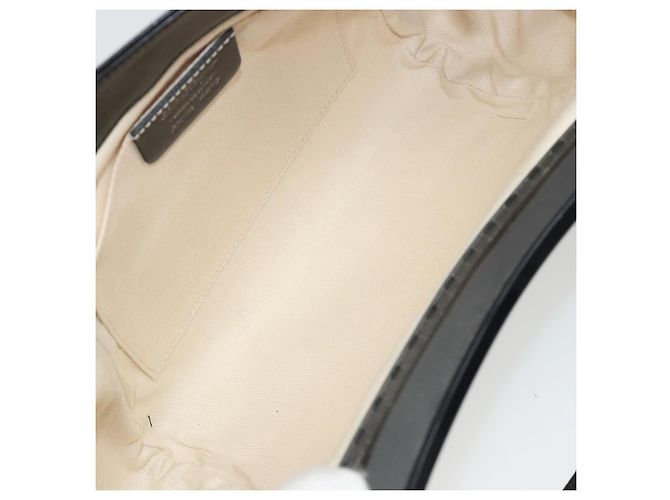 Borsa Salvatore Ferragamo Gancini in tela Beige Silver Auth BA13795A Argento - vista 16