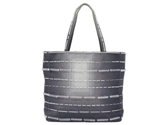 Borsa PRADA in tela Grigia Autentica ar13973 Marrone - vista 2