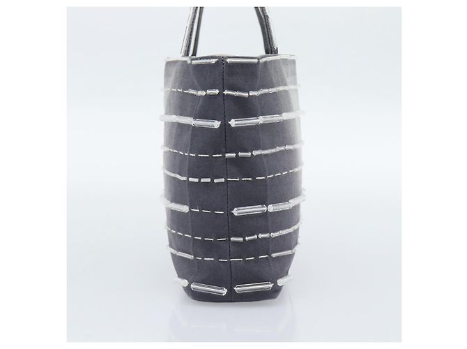 Borsa PRADA in tela Grigia Autentica ar13973 Marrone - vista 4