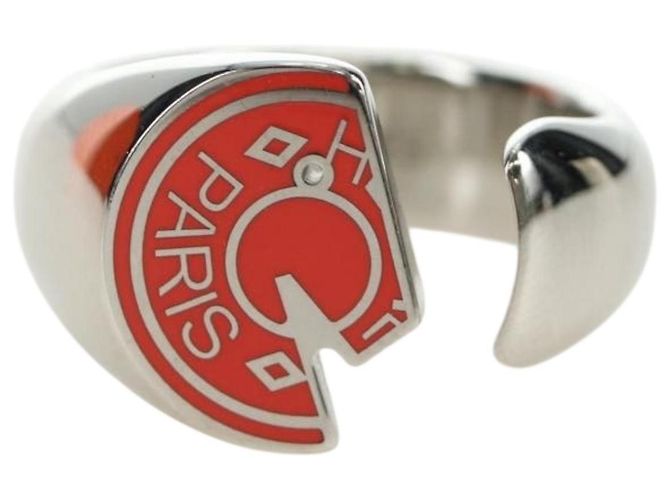 Ring Hermès Anello Carrousel HERMES Ag925 Argento Autentico 190466M - vista 2