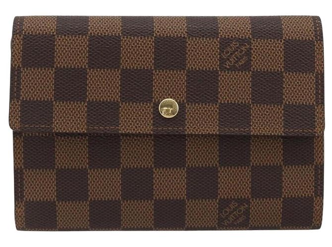 LOUIS VUITTON Damier Ebene Porte Tresor Etui Papie Wallet N61202 LV Auth 190945A - vista 13