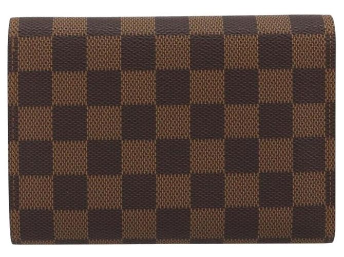 LOUIS VUITTON Damier Ebene Porte Tresor Etui Papie Wallet N61202 LV Auth 190945A - vista 2