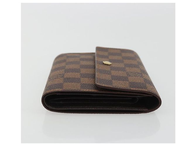 LOUIS VUITTON Damier Ebene Porte Tresor Etui Papie Wallet N61202 LV Auth 190945A - vista 3