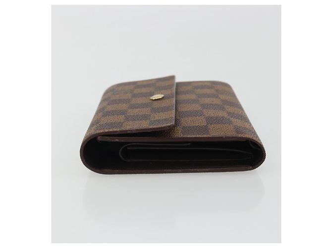 LOUIS VUITTON Damier Ebene Porte Tresor Etui Papie Wallet N61202 LV Auth 190945A - vista 4