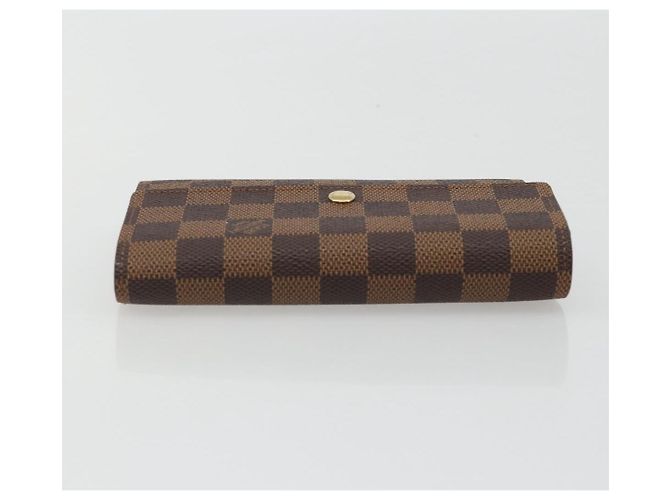 LOUIS VUITTON Damier Ebene Porte Tresor Etui Papie Wallet N61202 LV Auth 190945A - vista 5