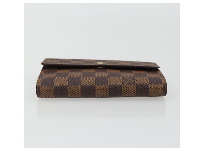 LOUIS VUITTON Damier Ebene Porte Tresor Etui Papie Wallet N61202 LV Auth 190945A - vista 6