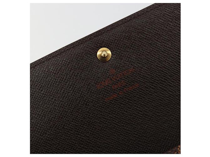 LOUIS VUITTON Damier Ebene Porte Tresor Etui Papie Wallet N61202 LV Auth 190945A - vista 8