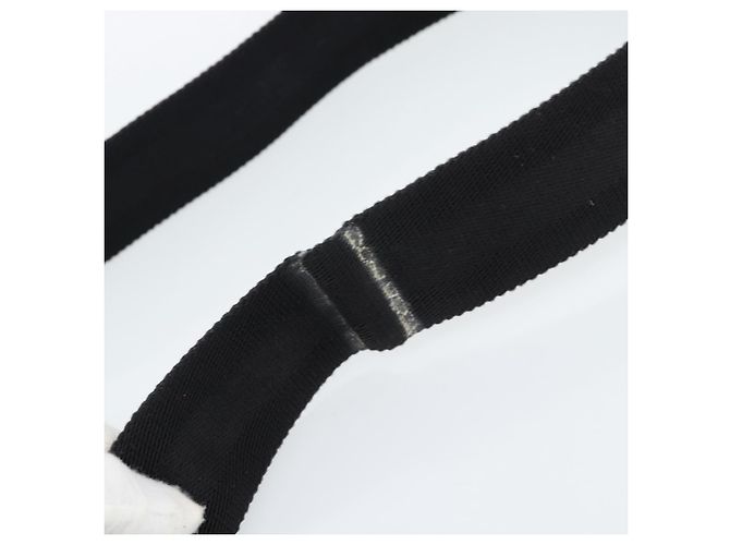 Bolsa de Ombro GUCCI GG Canvas Preta Prata 339569 Auth ka5137 Preto - vista 9