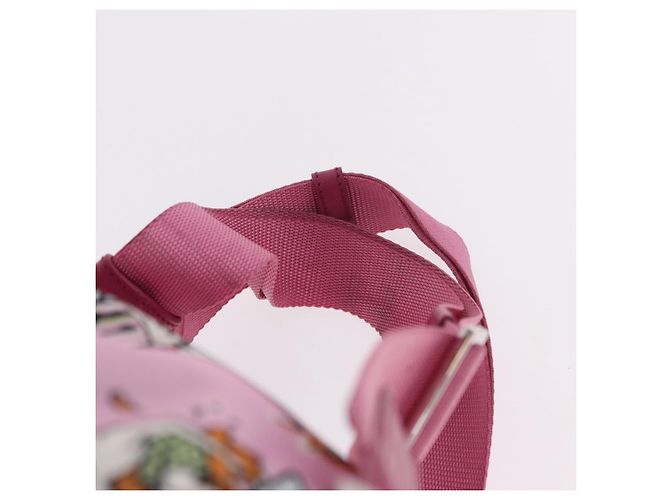 Zaino PRADA Nylon Rosa Argento Auth 191598A - vista 10
