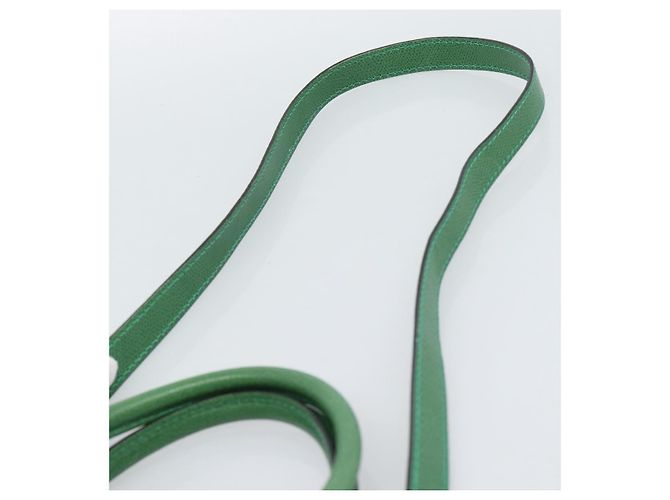 16 Céline Sac à main CELINE en cuir 2way Vert Or Auth 190825A Doré - vue 10