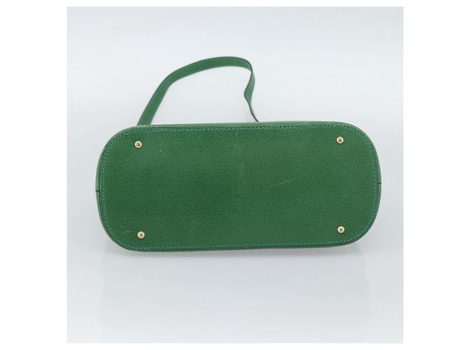 16 Céline Sac à main CELINE en cuir 2way Vert Or Auth 190825A Doré - vue 11