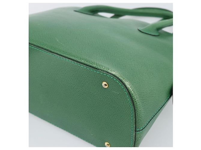 16 Céline Sac à main CELINE en cuir 2way Vert Or Auth 190825A Doré - vue 14