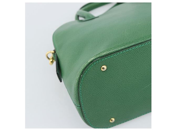 16 Céline Sac à main CELINE en cuir 2way Vert Or Auth 190825A Doré - vue 15