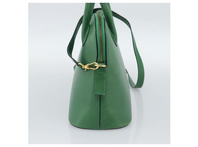 16 Céline Sac à main CELINE en cuir 2way Vert Or Auth 190825A Doré - vue 5