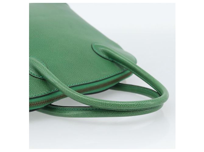 16 Céline Sac à main CELINE en cuir 2way Vert Or Auth 190825A Doré - vue 7