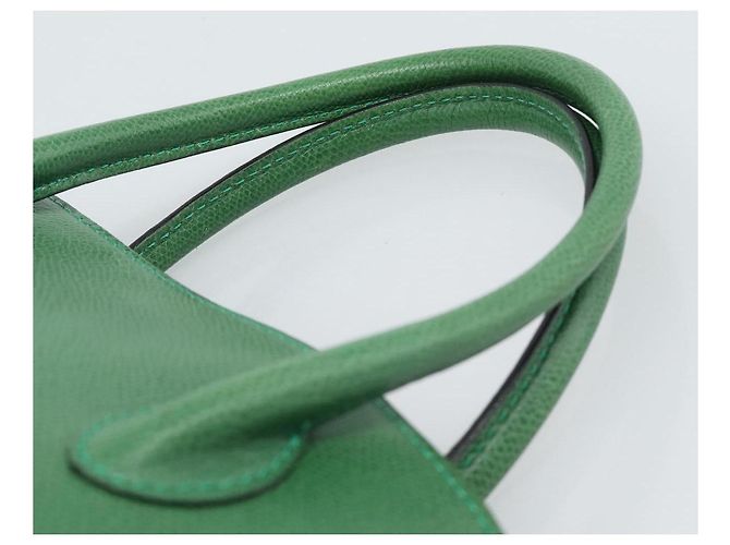 16 Céline Sac à main CELINE en cuir 2way Vert Or Auth 190825A Doré - vue 8