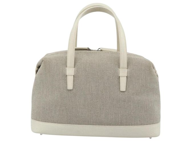 Borsa a mano LOEWE Canvas Grigio Argento Auth mr2742 Marrone - vista 2