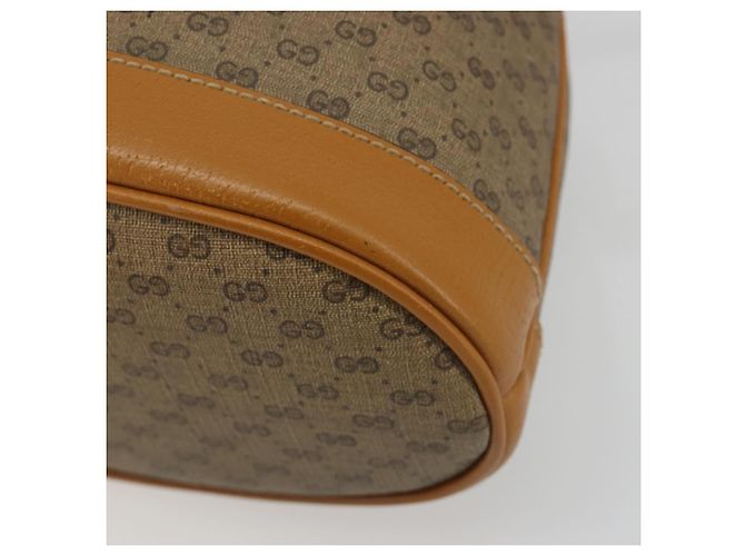 Borsa GUCCI Micro GG Canvas Disney Mickey Mouse in PVC Beige 602691 Auth ep15087M D'oro - vista 10