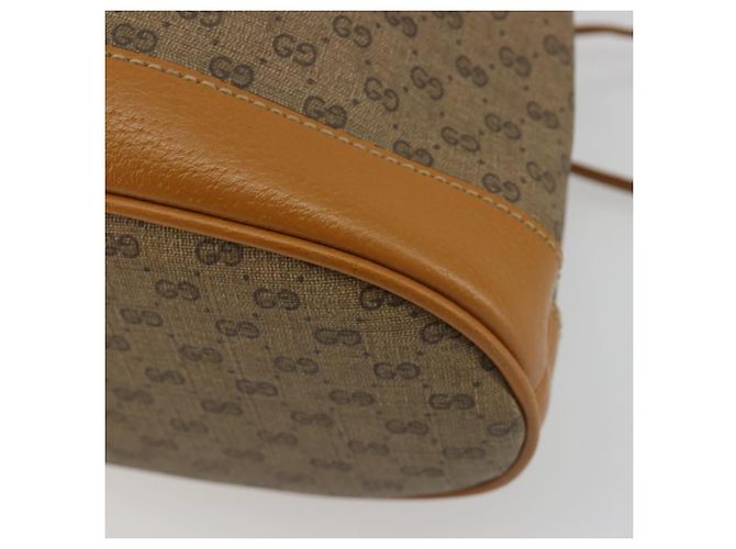 Borsa GUCCI Micro GG Canvas Disney Mickey Mouse in PVC Beige 602691 Auth ep15087M D'oro - vista 12