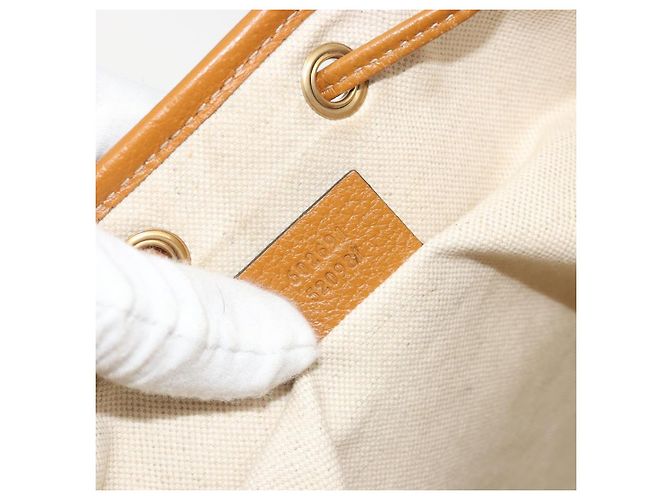 Borsa GUCCI Micro GG Canvas Disney Mickey Mouse in PVC Beige 602691 Auth ep15087M D'oro - vista 20