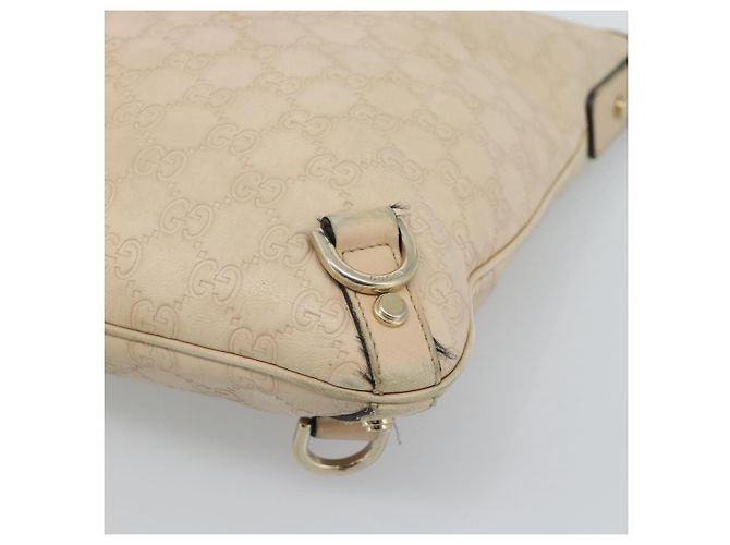 Borsa a tracolla GUCCI GG Canvas Guccissima Pelle Avorio Oro 131326 Auth 190878 D'oro Crudo - vista 11