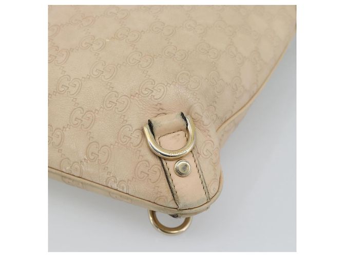 Borsa a tracolla GUCCI GG Canvas Guccissima Pelle Avorio Oro 131326 Auth 190878 D'oro Crudo - vista 13