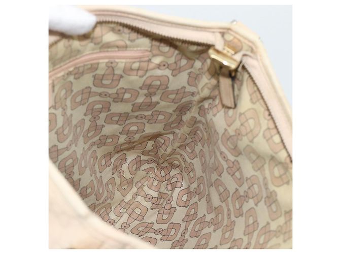 Borsa a tracolla GUCCI GG Canvas Guccissima Pelle Avorio Oro 131326 Auth 190878 D'oro Crudo - vista 18
