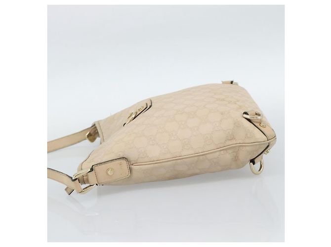 Borsa a tracolla GUCCI GG Canvas Guccissima Pelle Avorio Oro 131326 Auth 190878 D'oro Crudo - vista 4