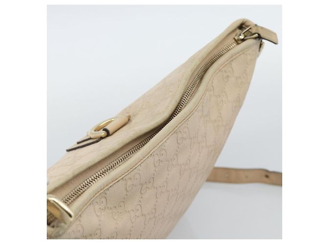 Borsa a tracolla GUCCI GG Canvas Guccissima Pelle Avorio Oro 131326 Auth 190878 D'oro Crudo - vista 6