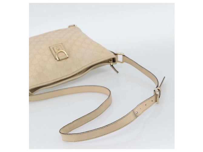 Borsa a tracolla GUCCI GG Canvas Guccissima Pelle Avorio Oro 131326 Auth 190878 D'oro Crudo - vista 7