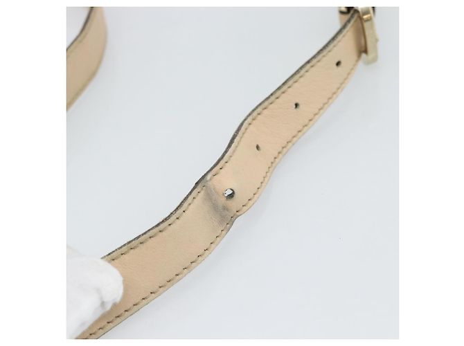 Borsa a tracolla GUCCI GG Canvas Guccissima Pelle Avorio Oro 131326 Auth 190878 D'oro Crudo - vista 8