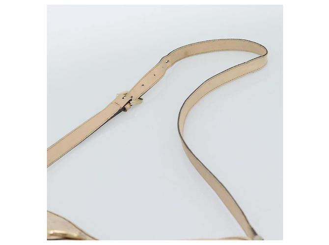 Borsa a tracolla GUCCI GG Canvas Guccissima Pelle Avorio Oro 131326 Auth 190878 D'oro Crudo - vista 9