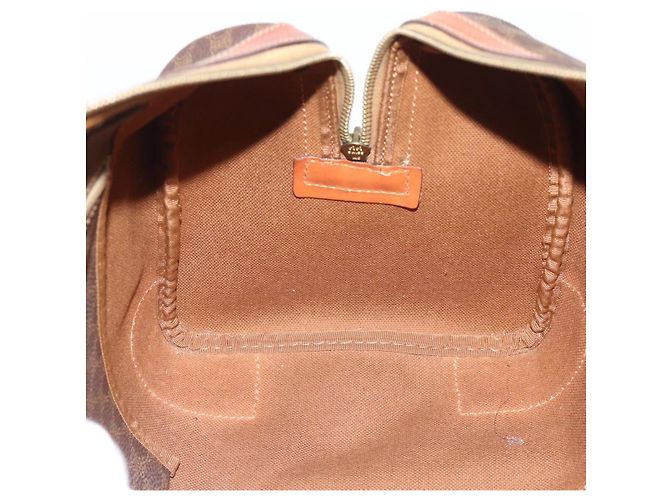 Céline CELINE Boston Tasche Macadam Canvas PVC Leder Braun Gold Auth fm5386A Golden - Ansicht 17