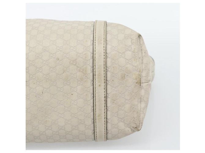 GUCCI GuccissimaGG Tote Bag Leder Weiß Gold 336776 Auth BA14010 Golden - Ansicht 12