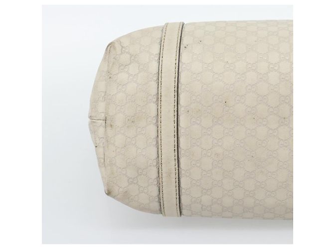 GUCCI GuccissimaGG Tote Bag Leder Weiß Gold 336776 Auth BA14010 Golden - Ansicht 13