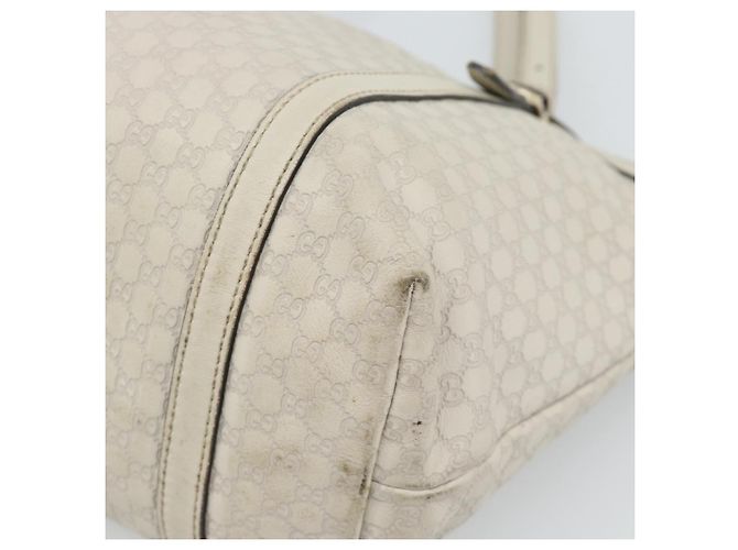 GUCCI GuccissimaGG Tote Bag Leder Weiß Gold 336776 Auth BA14010 Golden - Ansicht 16
