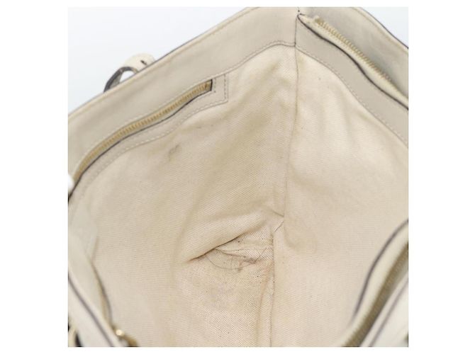 GUCCI GuccissimaGG Tote Bag Leder Weiß Gold 336776 Auth BA14010 Golden - Ansicht 20