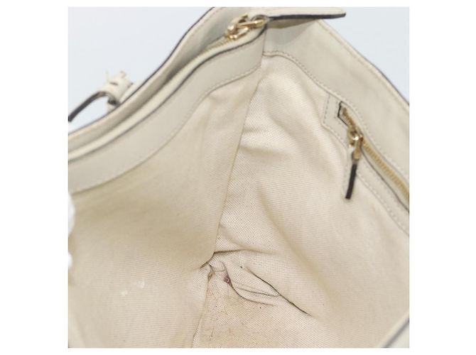 GUCCI GuccissimaGG Tote Bag Leder Weiß Gold 336776 Auth BA14010 Golden - Ansicht 21