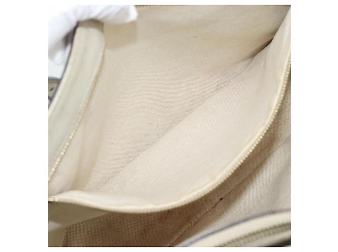 GUCCI GuccissimaGG Tote Bag Leder Weiß Gold 336776 Auth BA14010 Golden - Ansicht 23