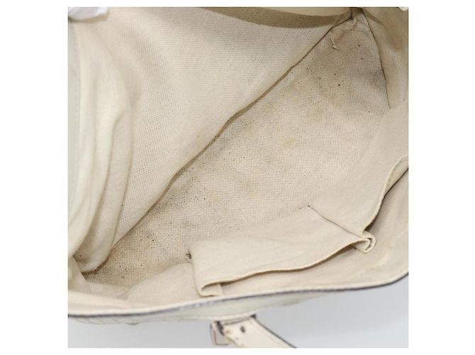 GUCCI GuccissimaGG Tote Bag Leder Weiß Gold 336776 Auth BA14010 Golden - Ansicht 28