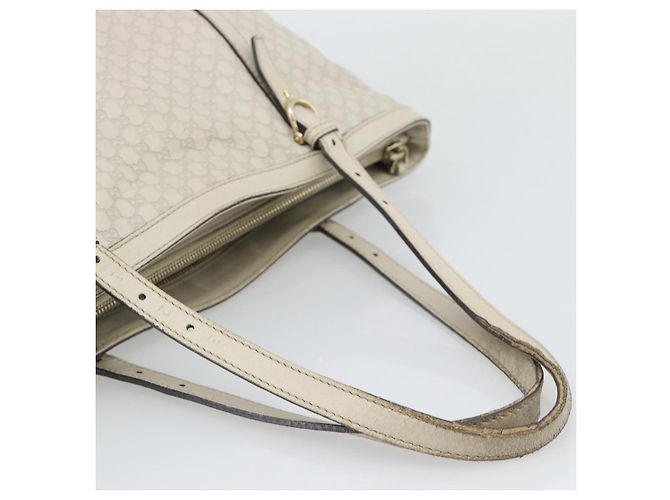 GUCCI GuccissimaGG Tote Bag Leder Weiß Gold 336776 Auth BA14010 Golden - Ansicht 8