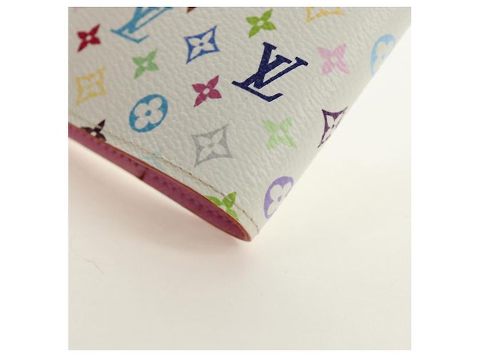 LOUIS VUITTON Monogram Multicolor Agenda PM Cover White R21074 LV Auth 190110M Bianco - vista 11
